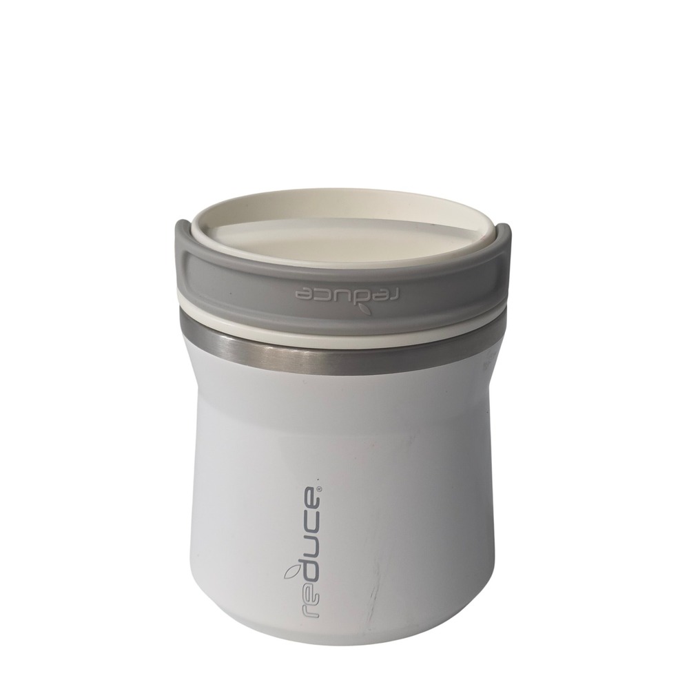 Reduce 18oz Vacuum Insulated Food Jar Stainless Steel White Grey Lunch Container